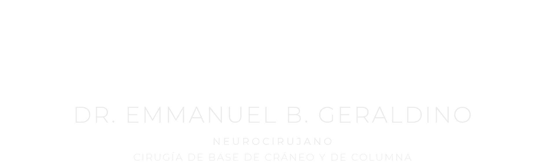 Dr. Emmanuel B. Geraldino — logotipo oficial
